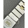 Genuine Cartier Santos Galbee Godron Bracelet Vintage Brushed Steel Link 13,60 mm