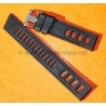Tag Heuer Bracelet caoutchouc vintage 20mm perforé montres de plongée Tag Heuer Super Professional 840.006