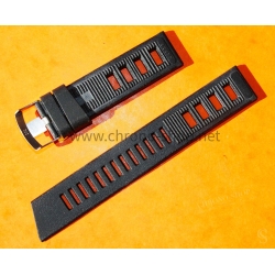Tag Heuer Super Professional 840.006 Vintage Original Rubber Strap 20mm black color with tin tang buckle NOS