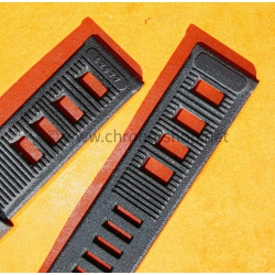 Tag Heuer Bracelet caoutchouc vintage 20mm perforé montres de plongée Tag Heuer Super Professional 840.006