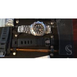 Tag Heuer Super Professional 840.006 Vintage Original Rubber Strap 20mm black color with tin tang buckle NOS