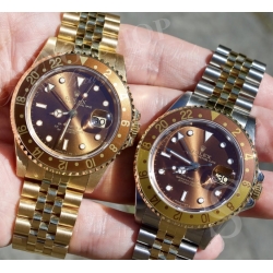 Rolex Gmt Master 16713,16718 Originale aiguilles tritium couleur jaune Calibres GMT 3175,3185