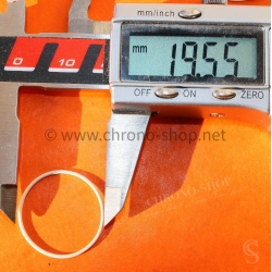 Cartier 20371912 Santos Ronde PM White gasket sapphire glass crystal diam 19,50mm