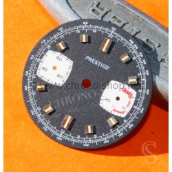 Vintage pièce d'horlogerie 60's Cadran chronographe Noir Prestige 29mm calibre Valjoux 7733 montres vintage