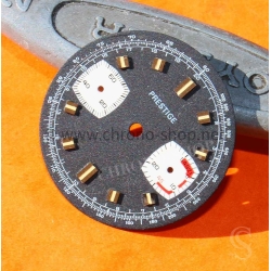 Vintage pièce d'horlogerie 60's Cadran chronographe Noir Prestige 29mm calibre Valjoux 7733 montres vintage