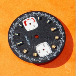 Vintage pièce d'horlogerie 60's Cadran chronographe Noir Prestige 29mm calibre Valjoux 7733 montres vintage