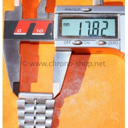 Seiko Vintage Rare 70s SSteel Men's Watch Bracelet Jubilee trapezoidal folded links 18mm