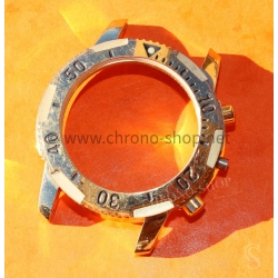 Tissot Genuine Yellow gold plated bipolished midcase Chronograph 40mm turning bezel mens size with pushers