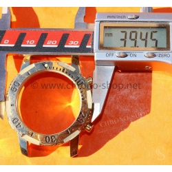 Tissot Carrure boitier plaqué or jaune bipolie lunette graduée tournante montres Chronographe 40mm