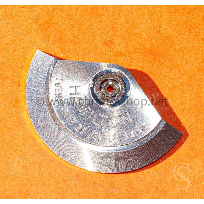 Hamilton Watch part oscillating weight 25 rubis rotor automatic caliber chronograph Valjoux 7750