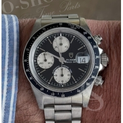 Tudor Chronographe Tiger Prince Date 79260 Fond vissé acier Caseback 26mm
