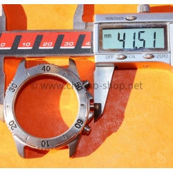 Tissot Genuine preowned Ssteel brushed watch part midcase Chronograph 40mm turning bezel mens size with pushers