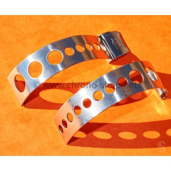 Original 70s Tissot PR516 vintage Steel brushed Bracelet 18mm Rally Sport Straight ends