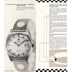 Tissot PR516 Automatic Chronograph Authentique vintage Bracelet Rally perforé 18mm acier