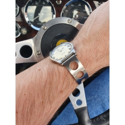 Tissot PR516 Automatic Chronograph Authentique vintage Bracelet Rally perforé 18mm acier