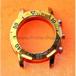 Tissot Genuine Yellow gold plated polished midcase Chronograph 39mm turning bezel mens size with pushers