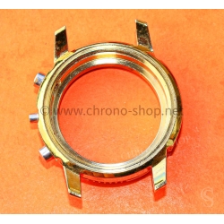 Tissot Carrure boitier plaqué or jaune bipolie lunette graduée tournante montres Chronographe 39mm