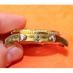 Tissot Genuine Yellow gold plated polished midcase Chronograph 39mm turning bezel mens size with pushers