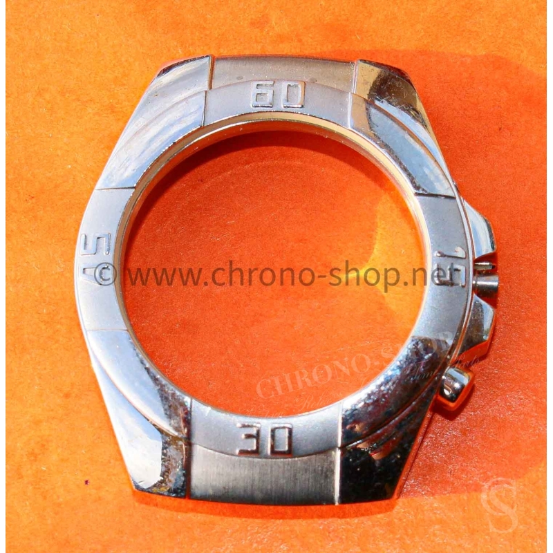 Tissot Carrure boitier Acier bipolie lunette graduée montres Chronographe 38mm