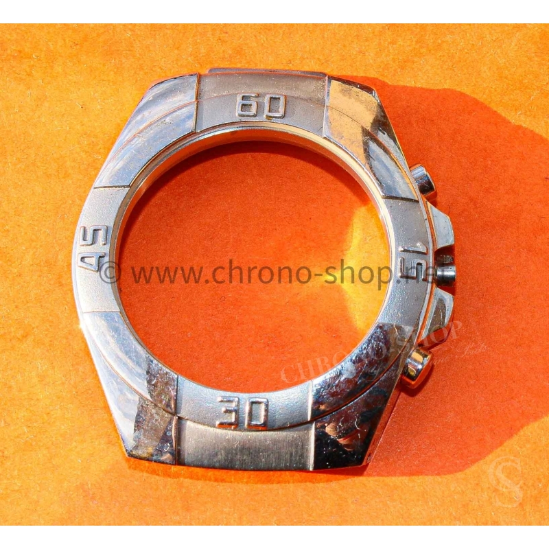 Tissot Genuine preowned Ssteel bipolished midcase part quartz Chronograph 38mm graduated Bezel insert pushers