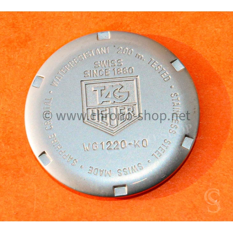 TAG Heuer Professional 200 Meters WG 1220 KO Pièce montres Fond de boite acier case back 30mm
