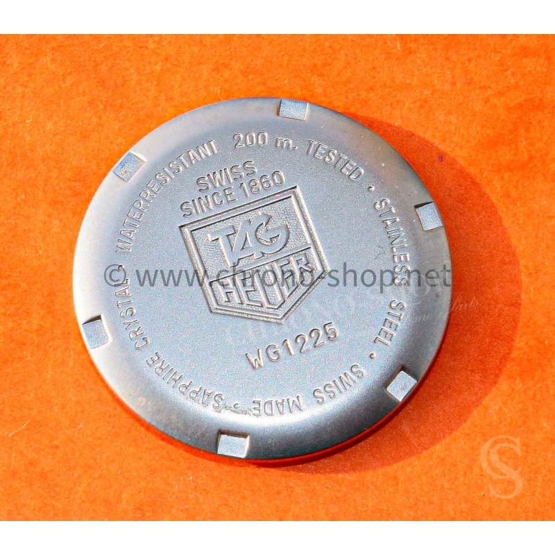 TAG Heuer Professional 200 Meters Ayrton Senna WG 1225 Pièce montres Fond de boite acier case back 30mm
