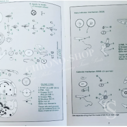 ROLEX 5037 Fourniture horlogerie ressort de tirette Ref 5037, 3035-5037 Calibre Rolex automatique 3035