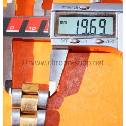 Rolex Half link band Tutone Stainless Steel & 18K Yellow Gold Oyster Watch Bracelet 20mm 78360,78363 Daytona 16523