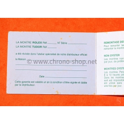 ROLEX TUDOR RARE VINTAGE 80-90s FRENCH BLANK SERVICE PAPER WARRANTY PAPER WATCHES Submariner,Gmt,Daytona,Datejust