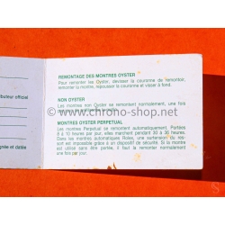 ROLEX TUDOR RARE VINTAGE 80-90s FRENCH BLANK SERVICE PAPER WARRANTY PAPER WATCHES Submariner,Gmt,Daytona,Datejust