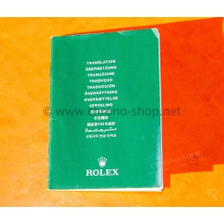 Rolex 2000's Green oyster Watch Translation booklet Submariner 16610,Yacht-Master,Milgauss,Daytona116520 ref 565.01
