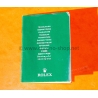 Rolex 2000's Green oyster Watch Translation booklet Submariner 16610,Yacht-Master,Milgauss,Daytona116520 ref 565.01