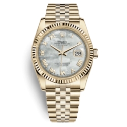 Rolex aiguilles Or Jaune Luminova Montres Oyster Datejust 36mm 116233,116238,116243,116203 Cal 3135