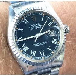 Rolex Datejust Collectible BUCKLEY black Dial white Roman Numerals Datejust 16200,16030,16014 Cal 3035,3135