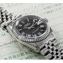 Rolex Datejust Collectible BUCKLEY black Dial white Roman Numerals Datejust 16200,16030,16014 Cal 3035,3135
