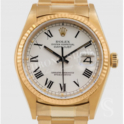 Rolex Datejust Rare Black Handset Luminova Genuine 16013,16014,16018 Buckley Dial Romans dial Cal 3035