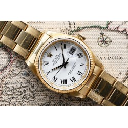 Rolex Rares aiguilles Luminova couleur Noir Montres Oyster Datejust Cadran Buckley chiffres Romains 16200,16014,16030 Cal 3035