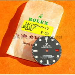 Rolex GMT-Master 1675 Original mat Black Luminova watch Service Dial GMT 1675 Cal auto.1575,1565