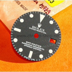 Rolex GMT-Master 1675 Original mat Black Luminova watch Service Dial GMT 1675 Cal auto.1575,1565