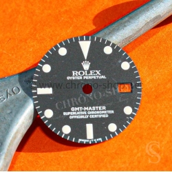 Rolex GMT-Master 1675 Original mat Black Luminova watch Service Dial GMT 1675 Cal auto.1575,1565