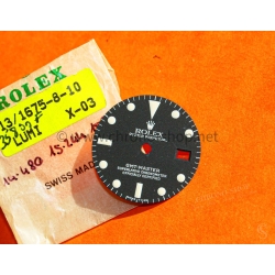 Rolex GMT-Master 1675 Original mat Black Luminova watch Service Dial GMT 1675 Cal auto.1575,1565