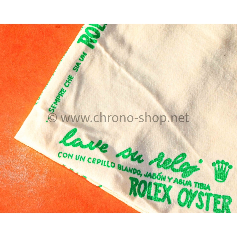 Rolex Vintage 70s Microfibre Beige Cloth for Polishing Cleaning Watches Wash your watch Rolex with
