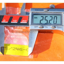 Rolex Original Glace Verre saphir cyclope 25-246C montres Rolex Datejust 68000,68240,68243,68248,68273,68274,68278,68288
