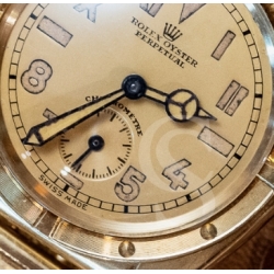 Rolex Aiguille des heures Mercedes bleuie 9.5mm ancienne sulfure de zinc Zinc sulfide Originale montres Bubble back 2940,3065
