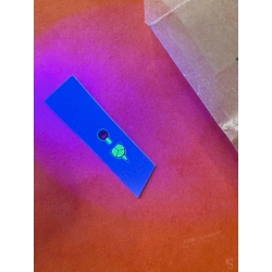 Rolex Genuine Universo zinc‑sulfide Mercedes hours hand blue 9.5mm length Rolex Bubble Back 40's ref 2940, 3065