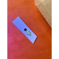 Rolex Genuine Universo zinc‑sulfide Mercedes hours hand blue 9.5mm length Rolex Bubble Back 40's ref 2940, 3065