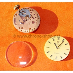 Omega vintage pièces montres dames Omega De Ville cadran,aiguilles,couronne et calibre Omega 671 automatique