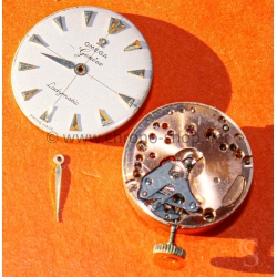 Genuine vintage Omega Genève Ladymatic dial collector's Dial, handset,Crown winder,Omega calibre 455 set