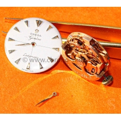Genuine vintage Omega Genève Ladymatic dial collector's Dial, handset,Crown winder,Omega calibre 455 set