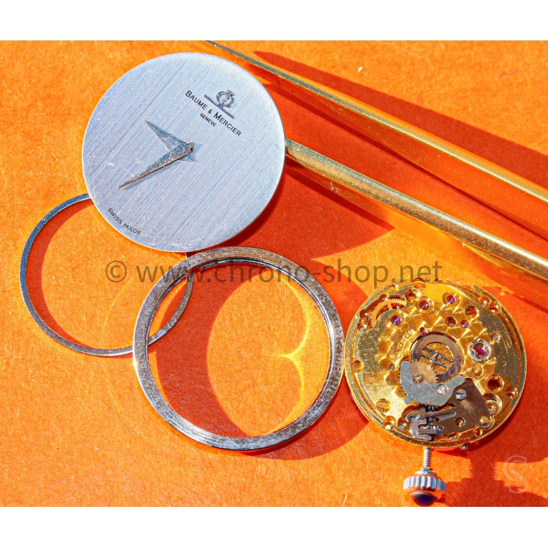 Baume & Mercier Genève Rare Watch spares Ghost Silver dial Catwalk with BM777 caliber,handset and retaing ring